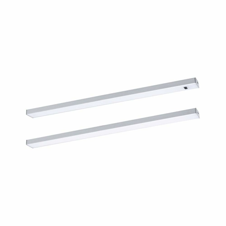 Paulmann LED Unterschrankleuchte Inline 2er-Set Starterset PIR-Sensor Tunable White 2x4W 350x26mm 2x350lm 24V Chrom matt mit Steckertrafo