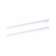 LED Unterschrankleuchte Inline 2er-Set Starterset PIR-Sensor Tunable White 2x4W 350x26mm 2x350lm 24V Weiß matt mit Steckertrafo