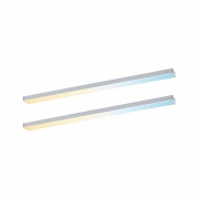 LED Unterschrankleuchte Inline 2er-Set Erweiterungsset PIR-Sensor Tunable White 2x4W 350x26mm 2x350lm 24V Chrom matt