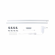 LED Unterschrankleuchte Inline 2er-Set Starterset PIR-Sensor 3000K dimmbar 2x6W 550x26mm 2x500lm 24V Chrom matt mit Steckertrafo