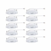 LED Einbauleuchte 10er-Pack schwenkbar rund 82mm 4,8W 450lm 3000K Weiß matt 230V