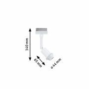 URail DecoSystems Basis Schienenspot Signalweiß E14  max. 20W