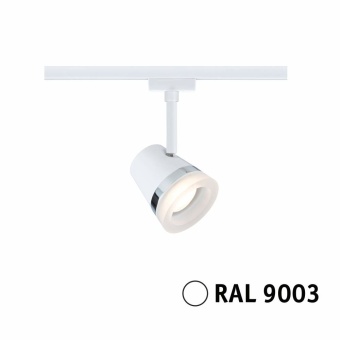 Paulmann URail Schienenspot Cone Einzelspot  GU10  max. 10W  dimmbar 230V Signalweiß