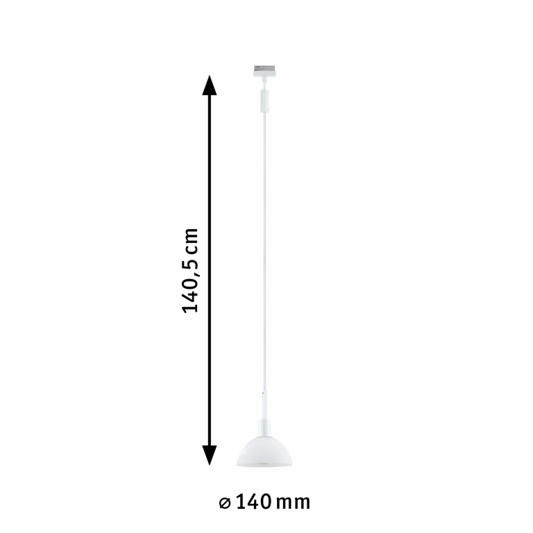 Paulmann URail Pendel Sarrasani  E14  max. 20W  dimmbar 230V Signalweiß