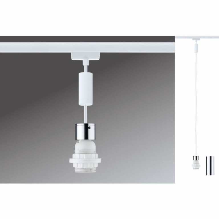 Paulmann URail 2Easy Basis Pendel Signalweiß E27  max. 20W