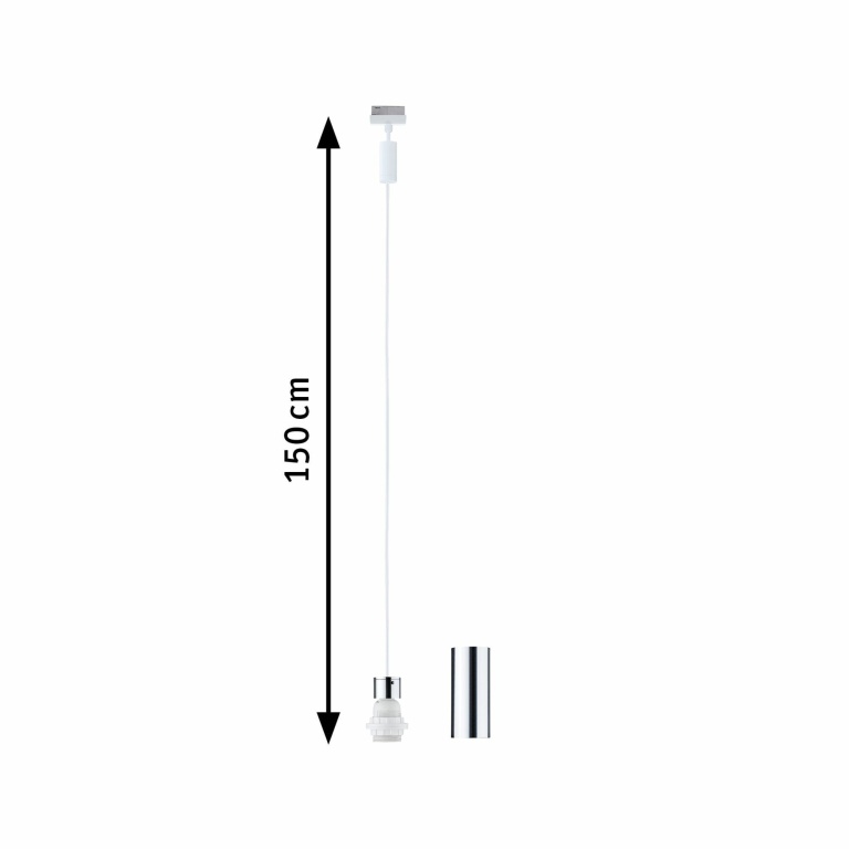 Paulmann URail 2Easy Basis Pendel Signalweiß E27  max. 20W