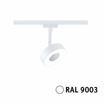 Paulmann URail LED Schienenspot Circle Einzelleuchte  190lm 5W 4000K dimmbar 230V Signalweiß