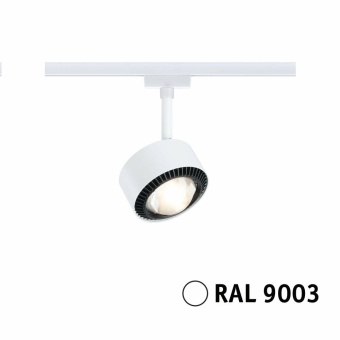 Paulmann URail LED Schienenspot Aldan   470lm 8W 3000K dimmbar 230V Signalweiß