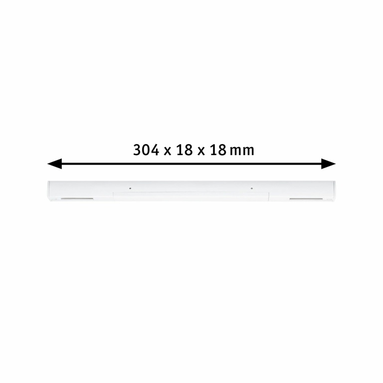 Paulmann URail Einspeisung Mitte   304x18mm max. 1000W Signalweiß