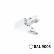 URail L-Verbinder L-Stück starr Signalweiß RAL 9003