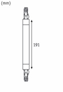 URail Verbinder Flex II  227x18mm max. 1000W Signalweiß