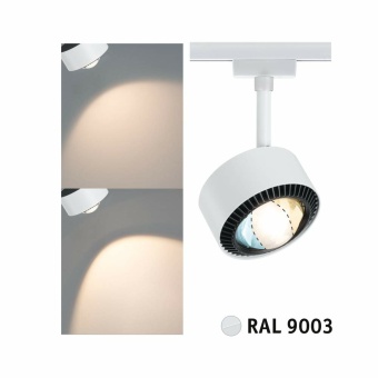 Paulmann URail LED Schienenspot Aldan Einzelspot  500lm 8W White Switch  230V Signalweiß