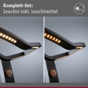 LED Pollerleuchte Smart Home Zigbee 3.0 Alara Bewegungsmelder insektenfreundlich IP44 eckig 665mm 3000 - 2200K 10W 450lm 230V  Anthrazit  Metall