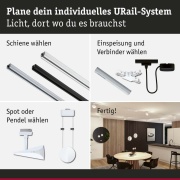 URail LED Schienenspot 3-Step-Dim Alejandro  800lm 10W 4000K dimmbar 230V Signalweiß