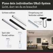 URail Schienenspot Runa   GU10  max. 10W  dimmbar 230V Signalweiß