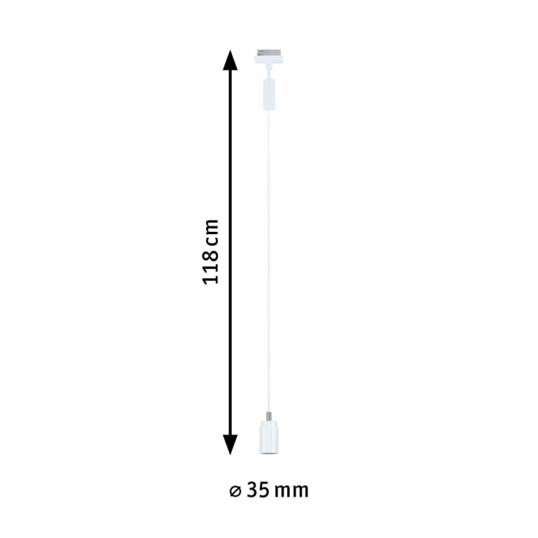 Paulmann URail Pendel Runa GU10  max. 10W  dimmbar 230V Signalweiß