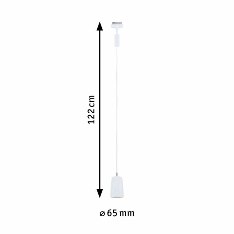 Paulmann URail Pendel Cover GU10  max. 10W  dimmbar 230V Signalweiß