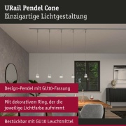 URail Pendelleuchte Cone GU10 max. 10W dimmbar Chrom matt