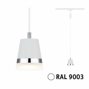 URail Pendel Cone GU10  max. 10W  dimmbar 230V Signalweiß