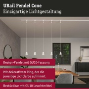 URail Pendel Cone GU10  max. 10W  dimmbar 230V Signalweiß