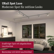 URail Schienenspot Luxe Chrom matt GU10 max. 10W dimmbar 230V