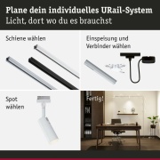 URail Einspeisung Kabel mit Schalter   2m max. 1000W Signalweiß