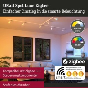 URail LED Schienenspot Luxe Signalweiß GU10 350lm 4,8W Smart Home Zigbee 3.0 RGBW+ dimmbar 230V