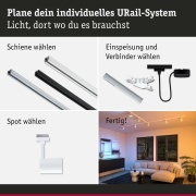 URail LED Schienenspot Luxe Signalweiß GU10 350lm 4,8W Smart Home Zigbee 3.0 RGBW+ dimmbar 230V