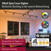 URail LED Schienenspot Luxe GU10 350lm 4,8W Smart Home Zigbee 3.0 RGBW+ dimmbar Schwarz matt