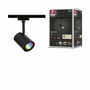 URail LED Schienenspot Luxe Schwarz matt GU10 350lm 4,8W Smart Home Zigbee 3.0 RGBW+ dimmbar 230V