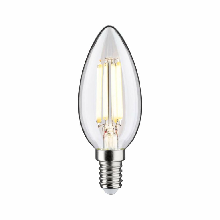 Paulmann Eco-Line Filament 230V LED Kerze E14 1er-Set  98mm 525lm 2,5W 3000K  Klar