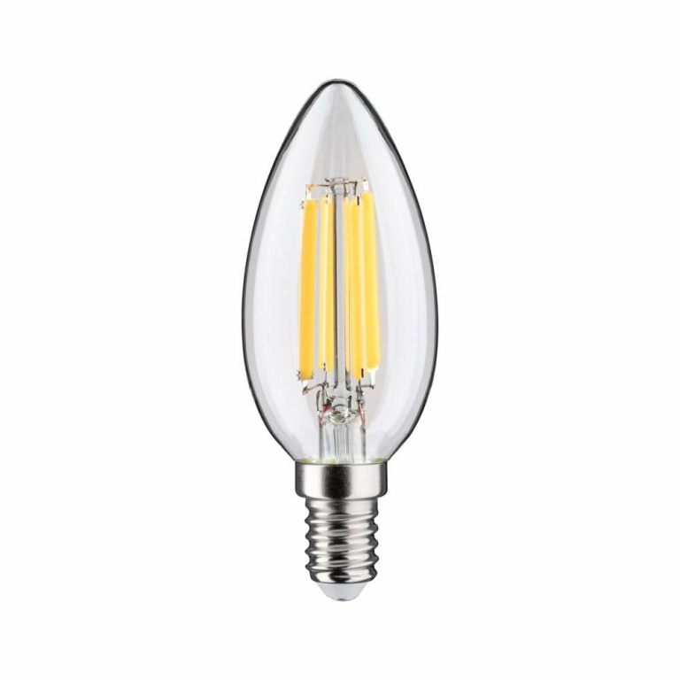 Paulmann Eco-Line Filament 230V LED Kerze E14 1er-Set  98mm 525lm 2,5W 3000K  Klar