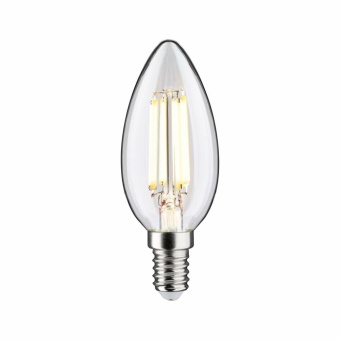 Paulmann Eco-Line Filament 230V LED Kerze E14 1er-Set  98mm 525lm 2,5W 3000K  Klar