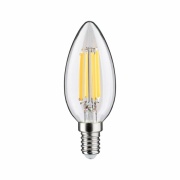 Eco-Line Filament 230V LED Kerze E14 1er-Set  98mm 525lm 2,5W 3000K  Klar