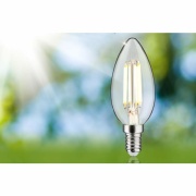 Eco-Line Filament 230V LED Kerze E14 1er-Set  98mm 525lm 2,5W 3000K  Klar