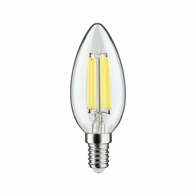 Paulmann Eco-Line Filament 230V LED Kerze E14 1er-Set  98mm 525lm 2,5W 4000K  Klar