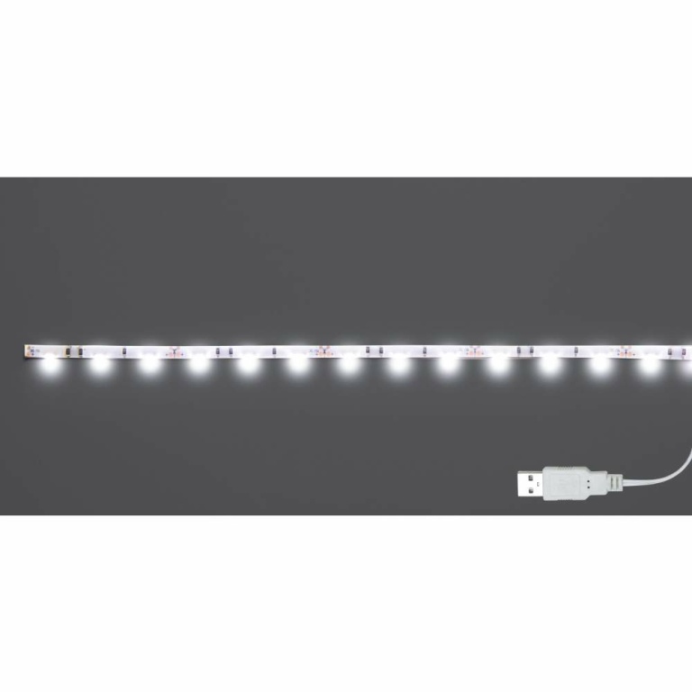 Paulmann USB LED-Strip 30cm für Computer, Notebook, Auto, 1,5W 6000K 60lm