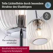 Selection Bathroom Wandleuchte Ruya Glas/Chrom IP44 E14 max. 20W dimmbar 230V