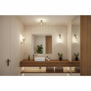 Selection Bathroom Wandleuchte Ruya Glas/Chrom IP44 E14 max. 20W dimmbar 230V