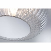 LED Deckenleuchte Ruya Glas/Chrom IP44 E27 max. 60W dimmbar 230V