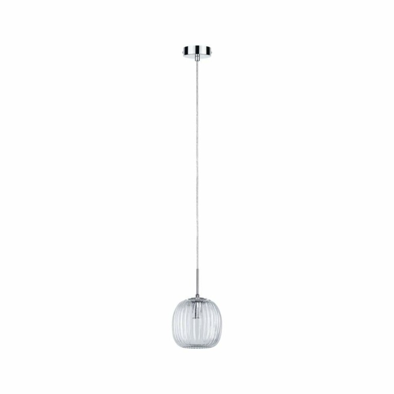 Paulmann LED Pendelleuchte Ruya Glas/Chrom IP44 E14 max. 20W Pendellänge kürzbar