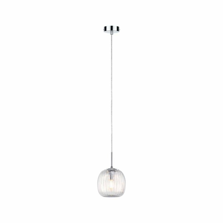 Paulmann LED Pendelleuchte Ruya Glas/Chrom IP44 E14 max. 20W Pendellänge kürzbar