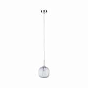 LED Pendelleuchte Ruya Glas/Chrom IP44 E14 max. 20W Pendellänge kürzbar