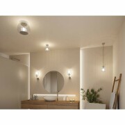 LED Pendelleuchte Ruya Glas/Chrom IP44 E14 max. 20W Pendellänge kürzbar