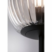 Selection Bathroom Wandleuchte Ruya Glas/Schwarz matt IP44 E14 max. 20W dimmbar 230V