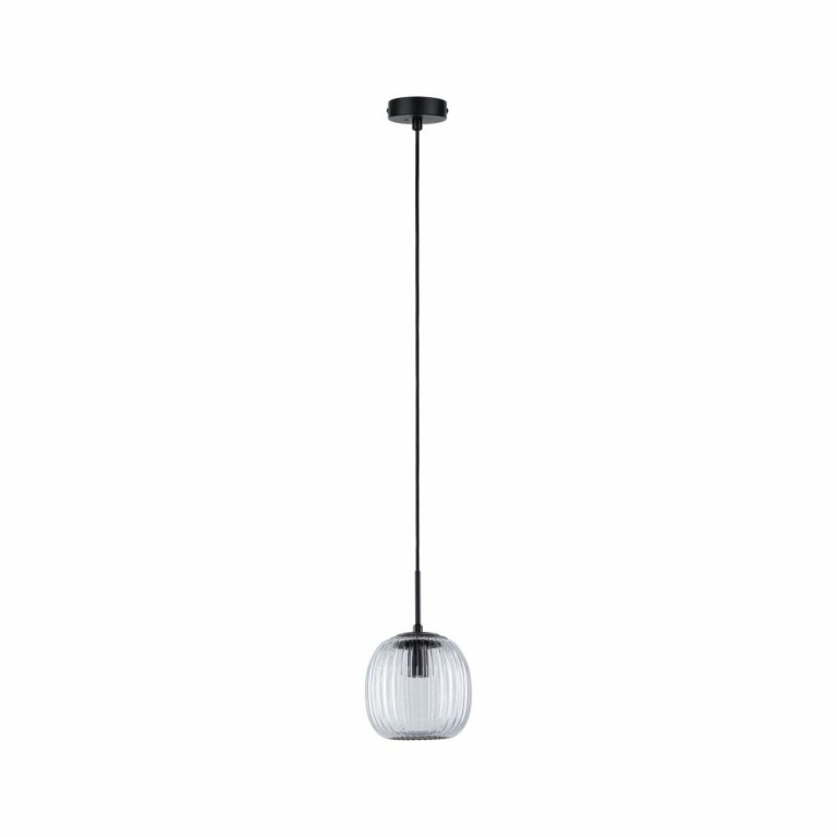 Paulmann LED Pendelleuchte Ruya Glas/Schwarz matt IP44 E14 max. 20W Pendellänge kürzbar