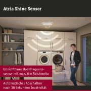 LED Panel Atria Shine Backlight  IP44 rund 420mm  22W 2300lm 4000K Weiß