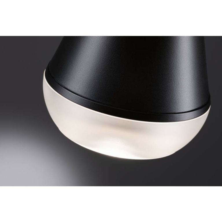 Paulmann LED Pendelleuchte Luia Satin/Signalschwarz IP44 GU10 max. 10W Pendellänge verstellbar