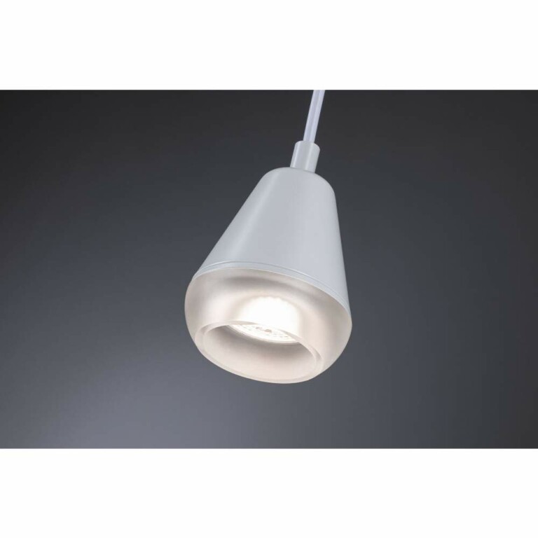 Paulmann LED Pendelleuchte Luia Satin/Signalweiß IP44 GU10 max. 10W Pendellänge verstellbar