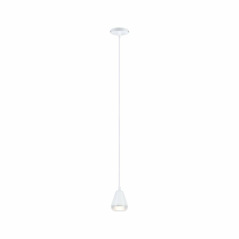 Paulmann LED Pendelleuchte Luia Satin/Signalweiß IP44 GU10 max. 10W Pendellänge verstellbar